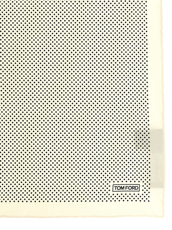 Tom Ford Silk Pocket Clutch Bag Ties and Papillon - White/Black | 572836ea3f2806a1661d2a96728fac55ef9d0632