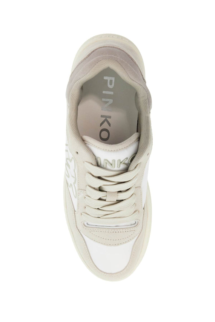 Casual And Elegant Beige Leather Sneakers Mandy 10