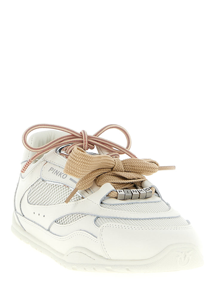 Pinko Yulia 01 Sneakers - White | d89e346dd5abc5f6f7bc589523399205d3522e37