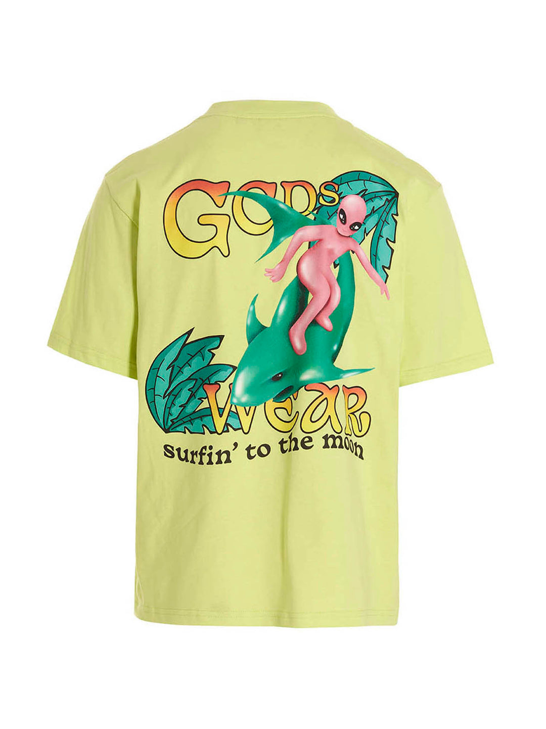 Gcds Surfing Weirdo T-shirt - Green | 45faf9d39b2944a24761d244de93c22251d2dd7a