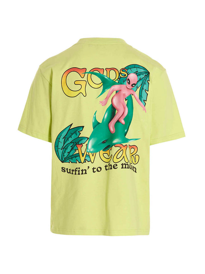 Gcds Surfing Weirdo T-shirt - Green | 45faf9d39b2944a24761d244de93c22251d2dd7a