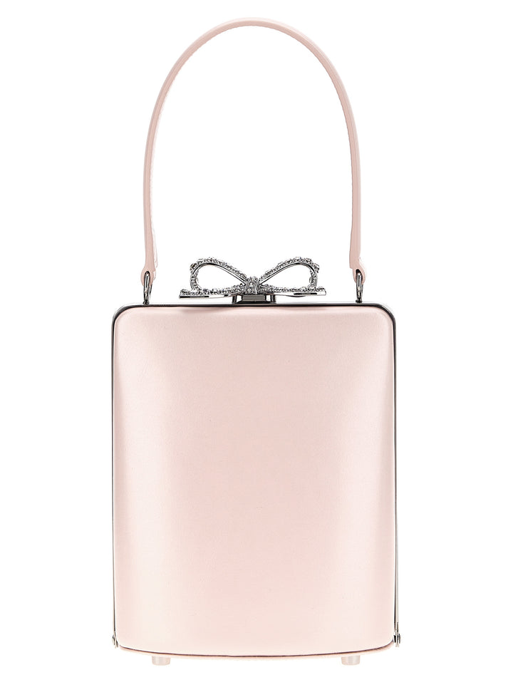 Self Portrait Pink Leather Mini Bow Hand Bags - Pink | e32a9c1afc57ddb8923610cd1a02a59809028cd4