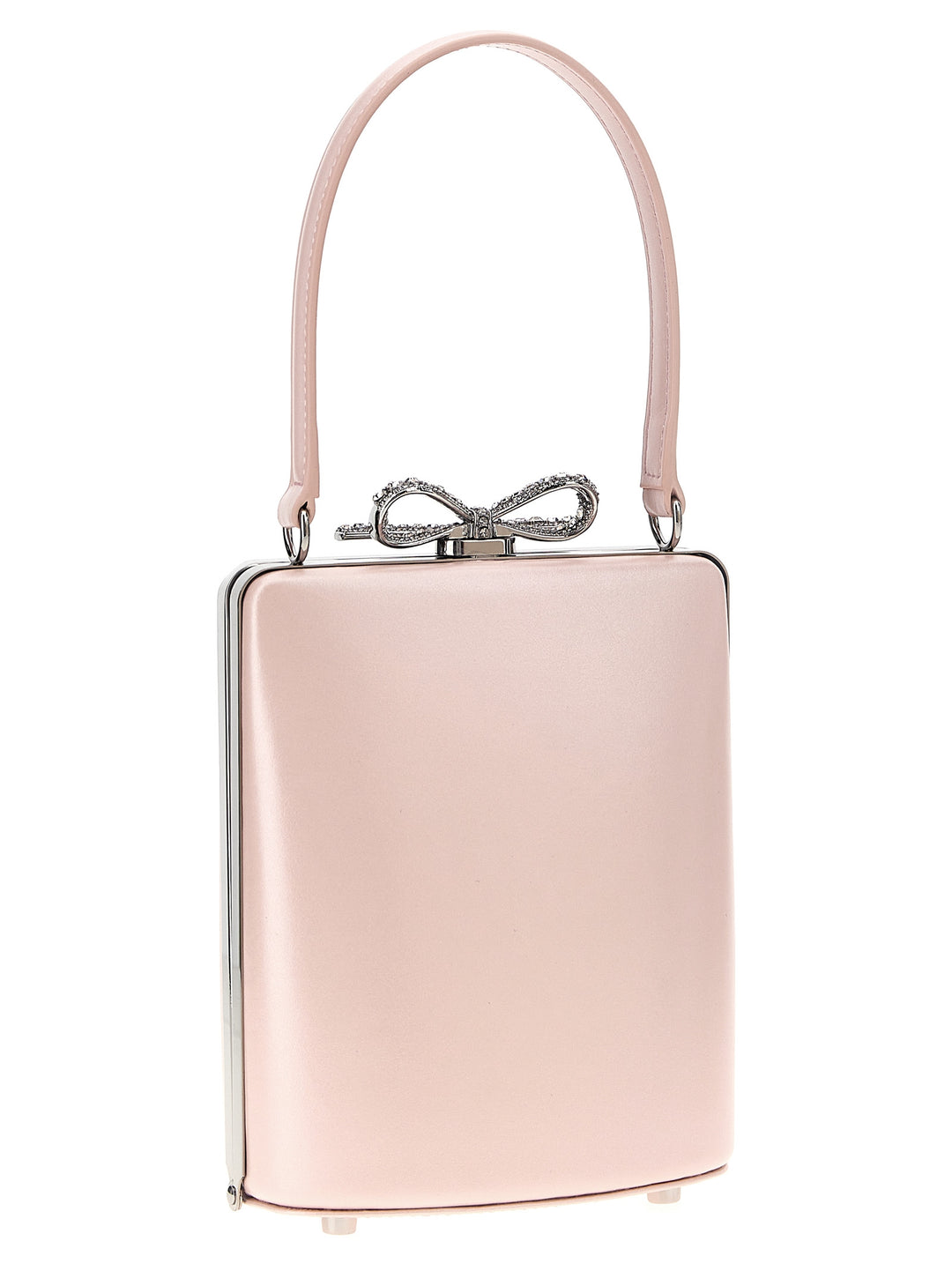 Self Portrait Pink Leather Mini Bow Hand Bags - Pink | e7b4b90df7496e5039418ef34eea964a32cb8699