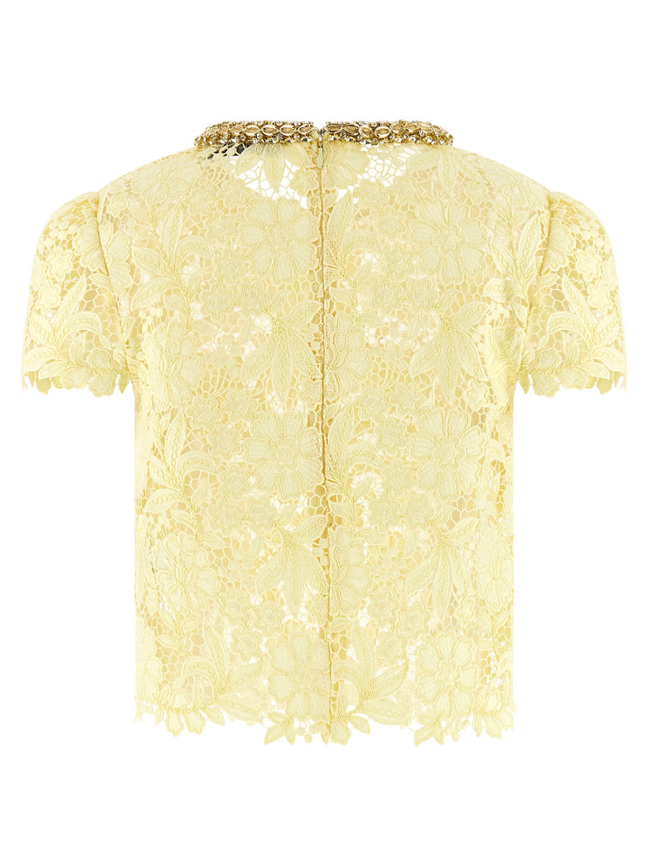 Self Portrait Yellow Lace Tops - Yellow | 407ad0fc4a4fde85d9cd636b1619462dbecb8524