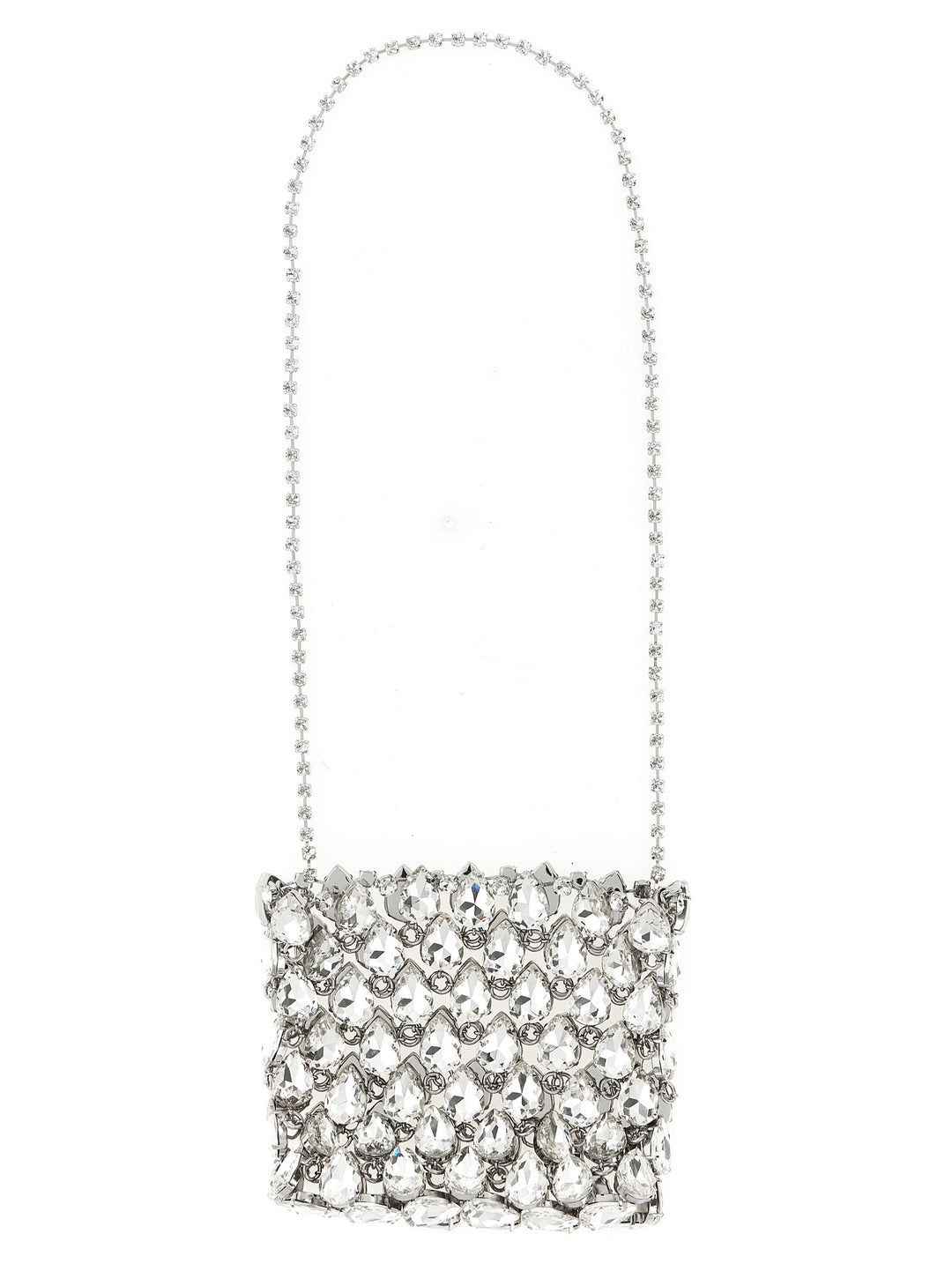 Self Portrait Silver Crystal Chainmail Mini Clutch - Multicolor | ba6ceb683a99827a0f82e121782e771523d86d8c