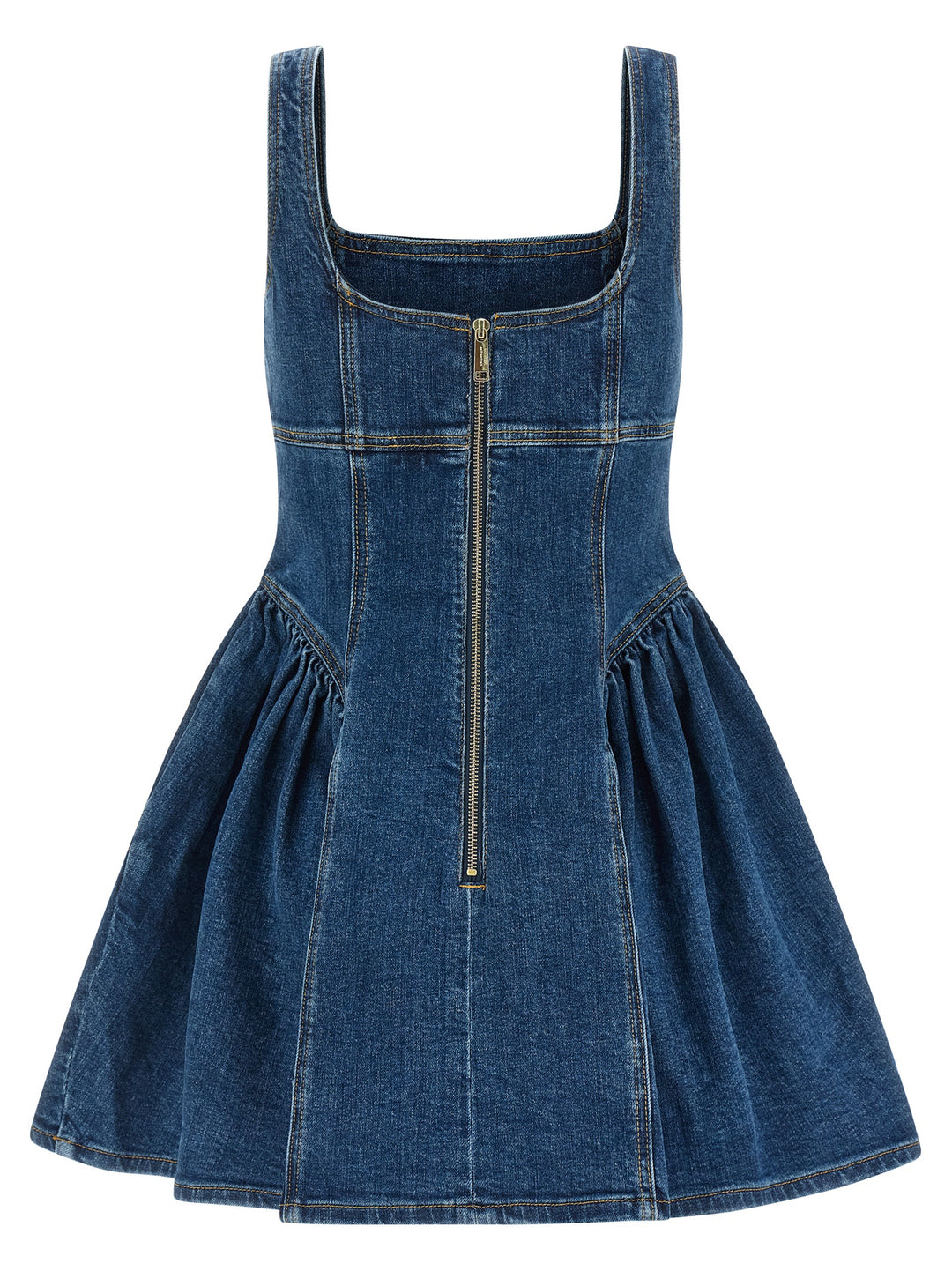 Self Portrait Denim Mini Dress Dresses - Blue | 8f575085798fb030dbb076ec1f8b2edceec84ee5