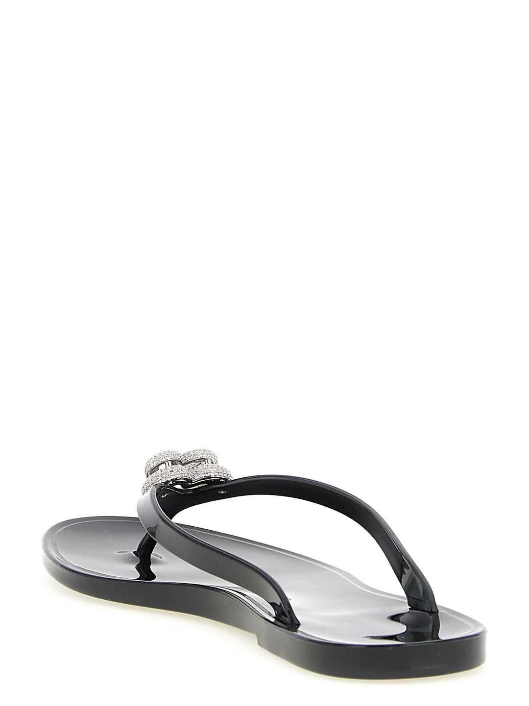 Mach & Mach Double Heart Sandals - Black | 3aa315476245f7609351db3b53a3f8d20b234a1d