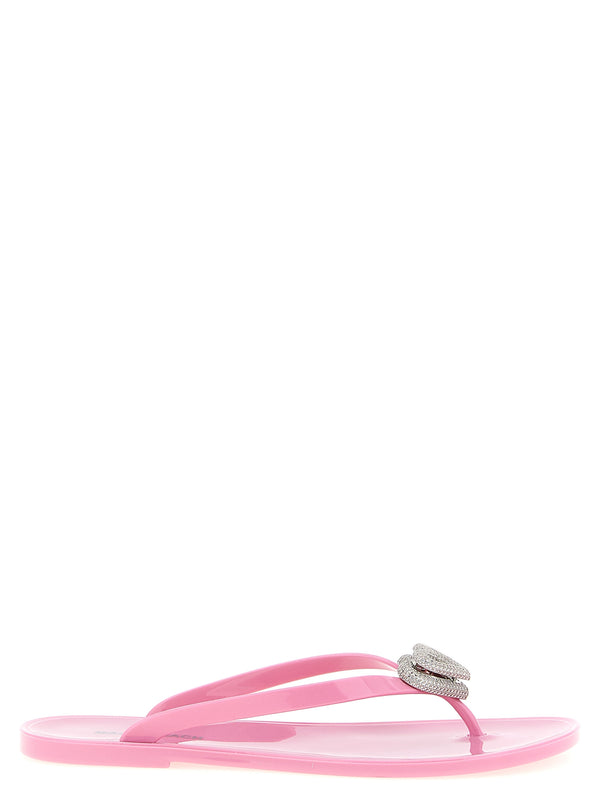 Double Heart Sandals Pink