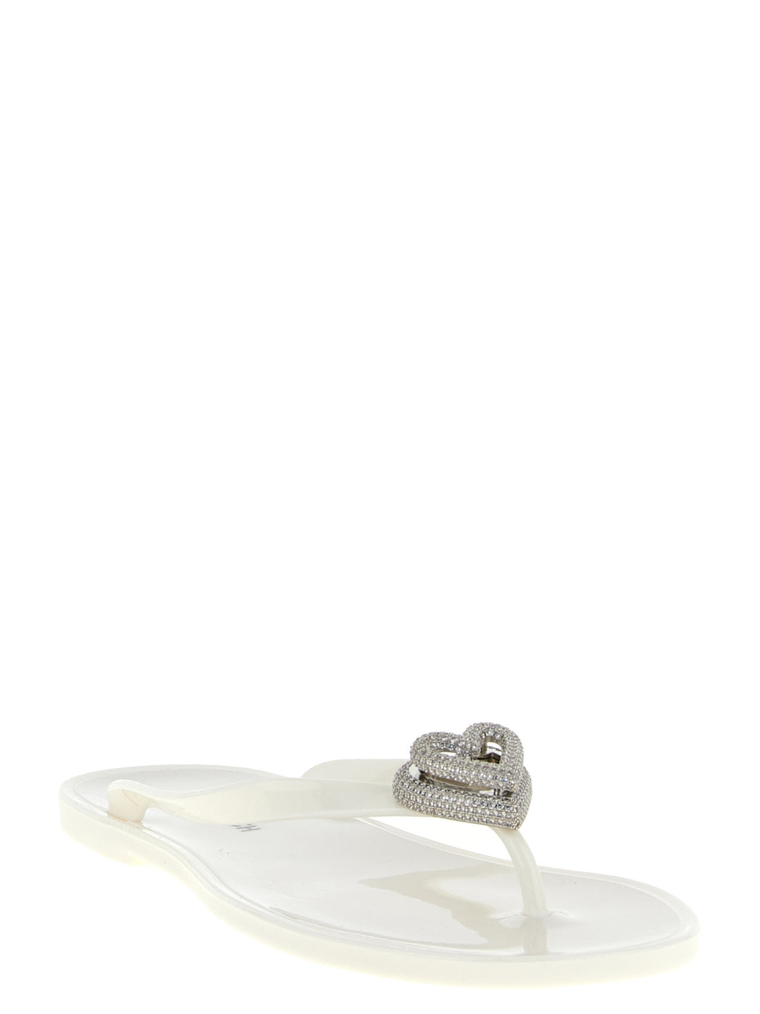 Mach & Mach Double Heart Sandals - White | f41979e8f11643c19712cd869491caa19c271138