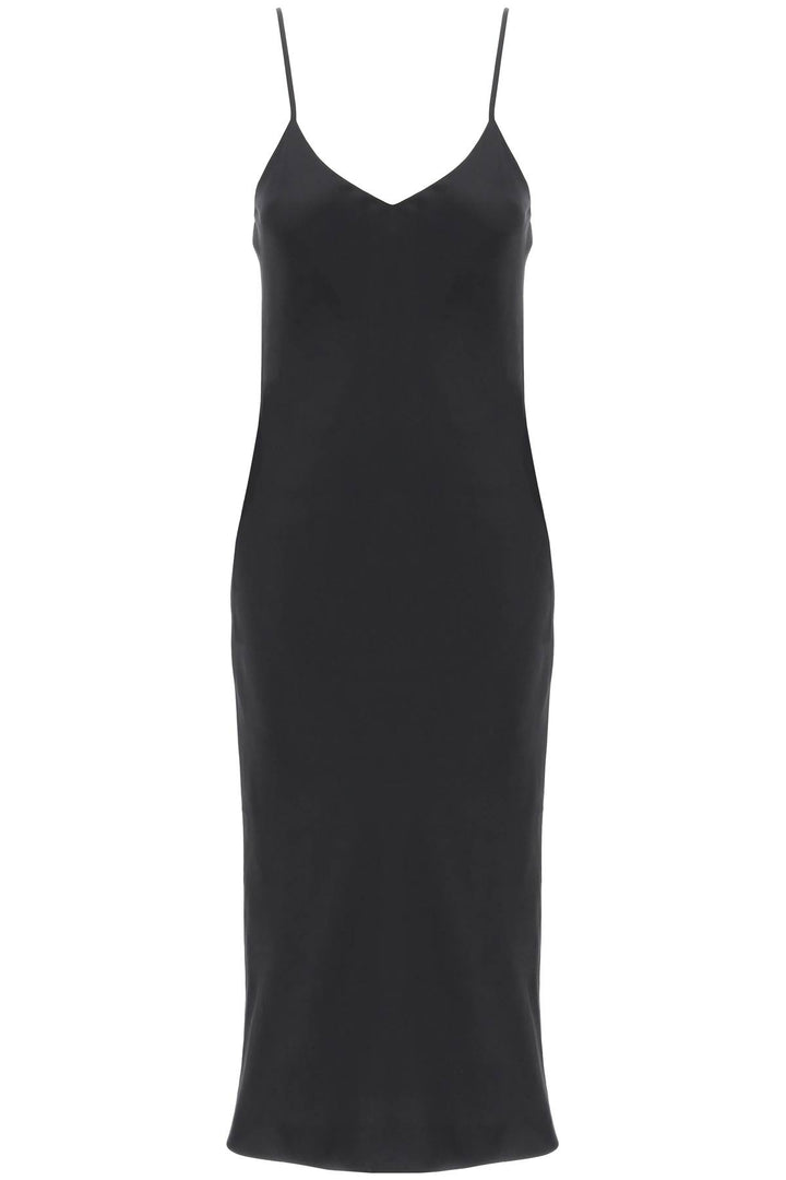 Slip Dress Midi In Crêpe