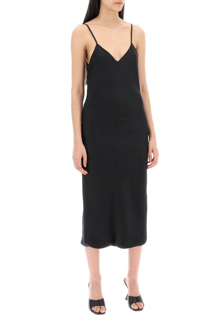 Slip Dress Midi In Crêpe