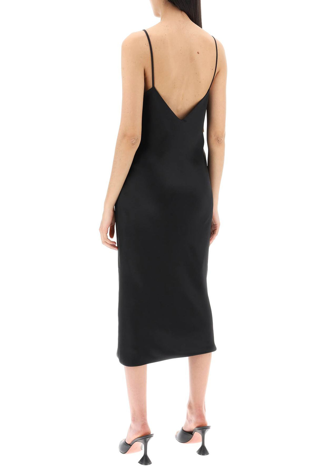 Slip Dress Midi In Crêpe