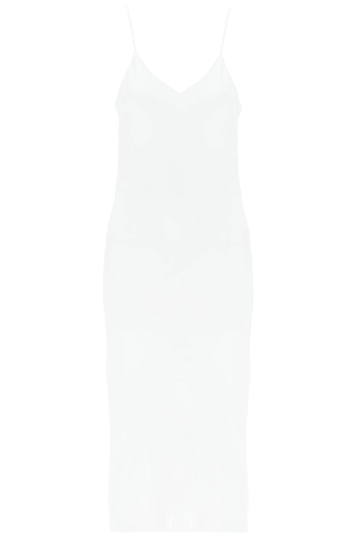 Slip Dress Midi In Crêpe