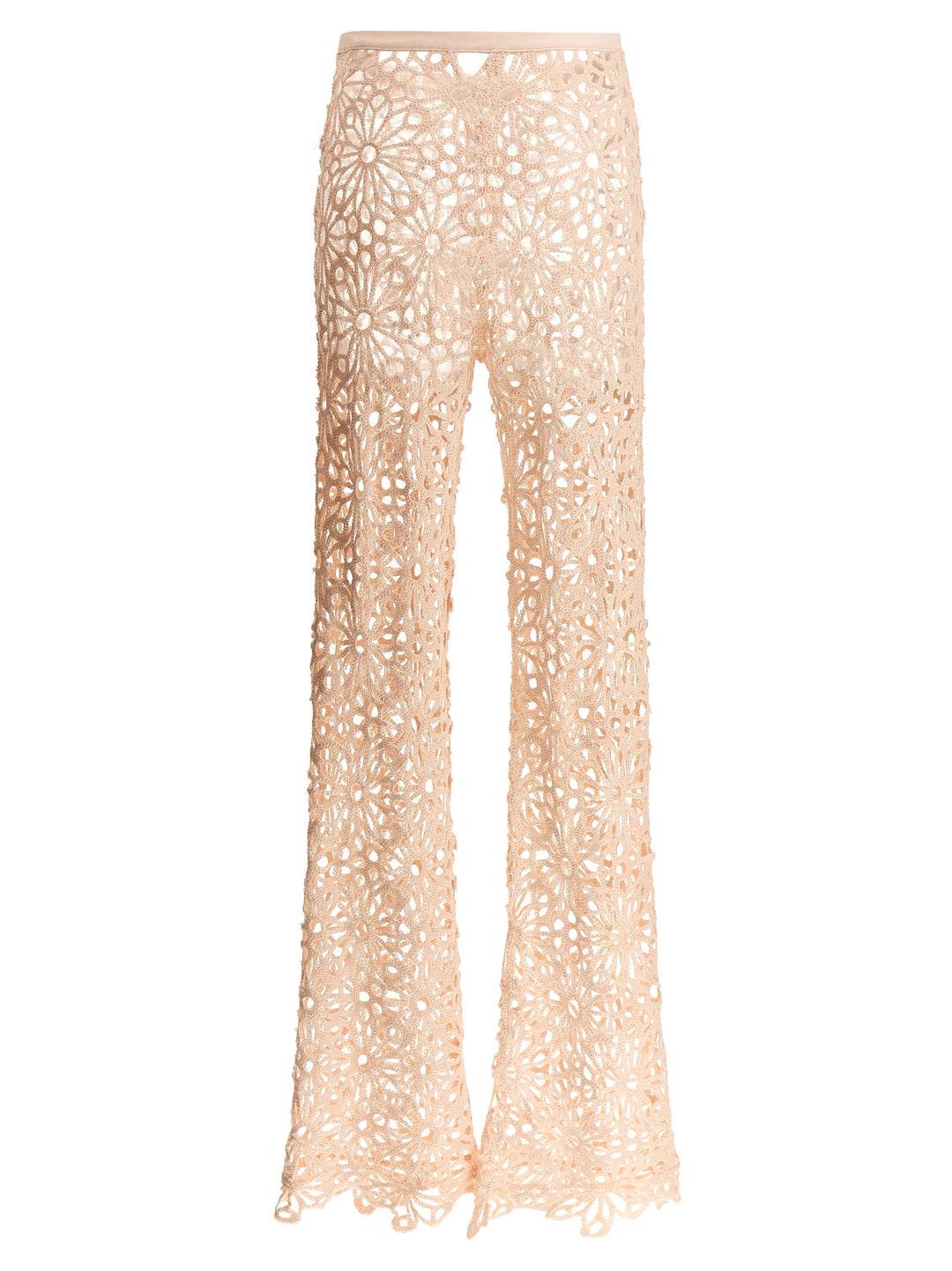 Norma Kamali Crochet Pants - Pink | 89592a006317f1503419eca41ee50449c09beaab