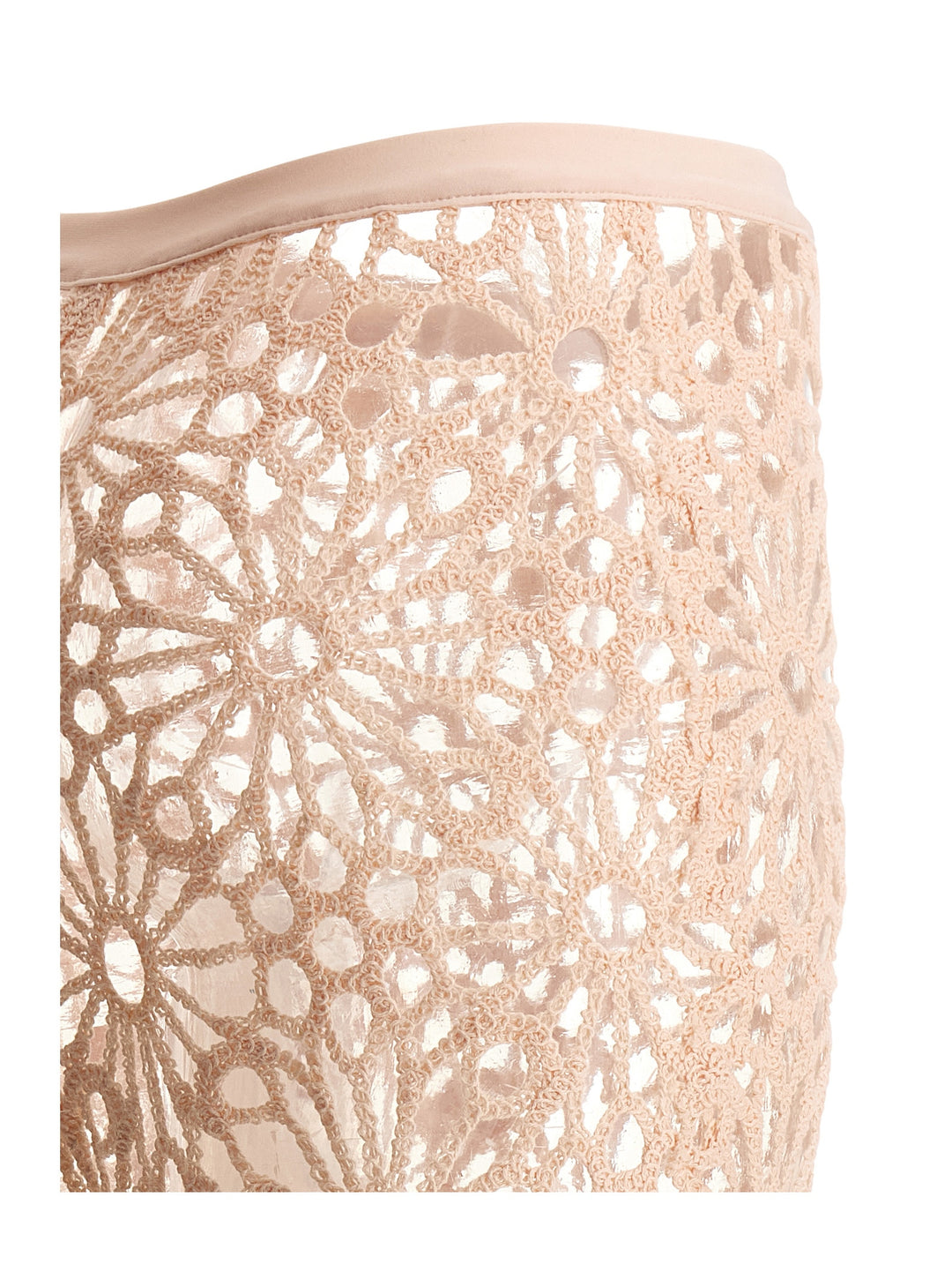 Norma Kamali Crochet Pants - Pink | 0761714f48bcf6c64f10768298b22a687e84d8be