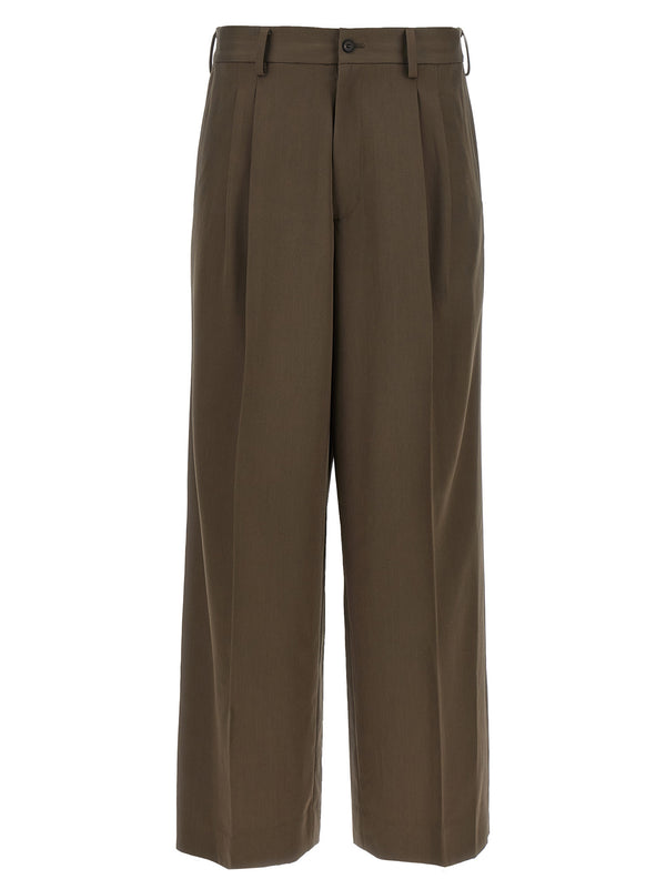 Easy Long Wide Pants Brown