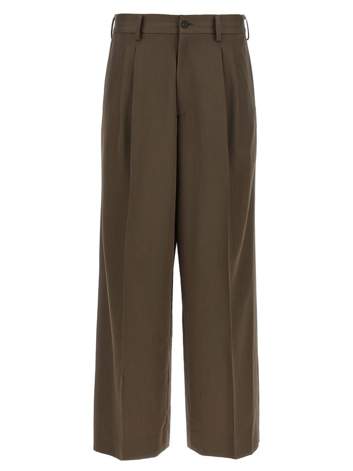 Ssstein Easy Long Wide Pants - Brown | 3a9001ebcced1d9d551e646caabbd0c710142e76