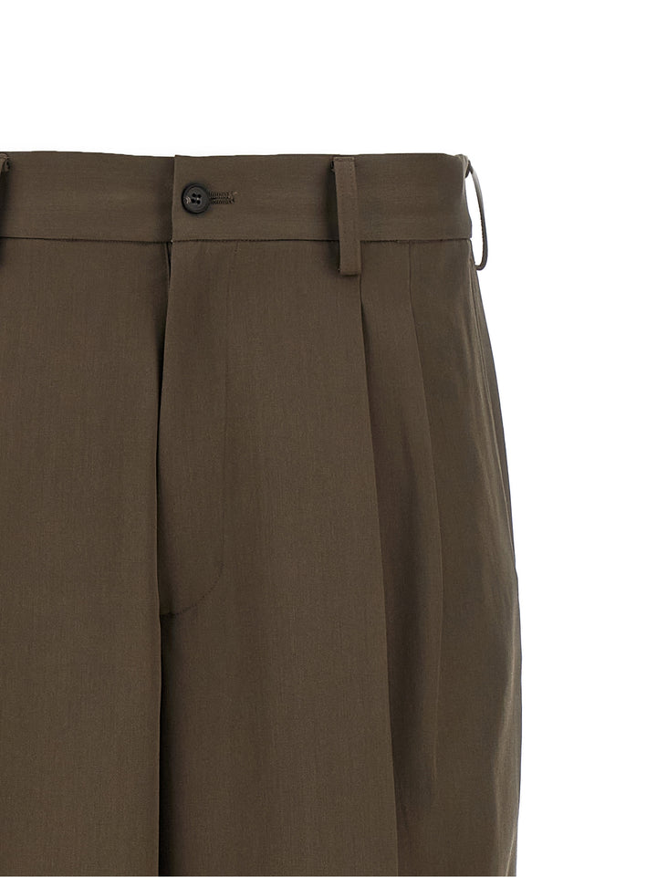 Ssstein Easy Long Wide Pants - Brown | 0ef95bf17105d465503fab570a229ef111caf949