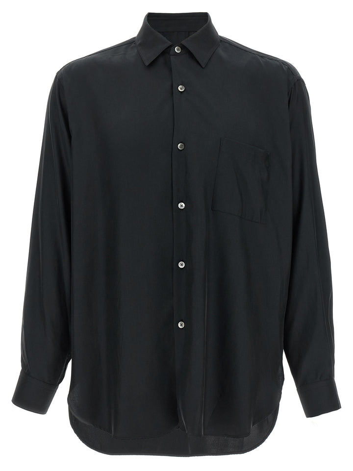 Ssstein Twill Shirt Shirt and Blouse - Black | 706fa280ca347bff0c820af9eb8a7158458fdb66