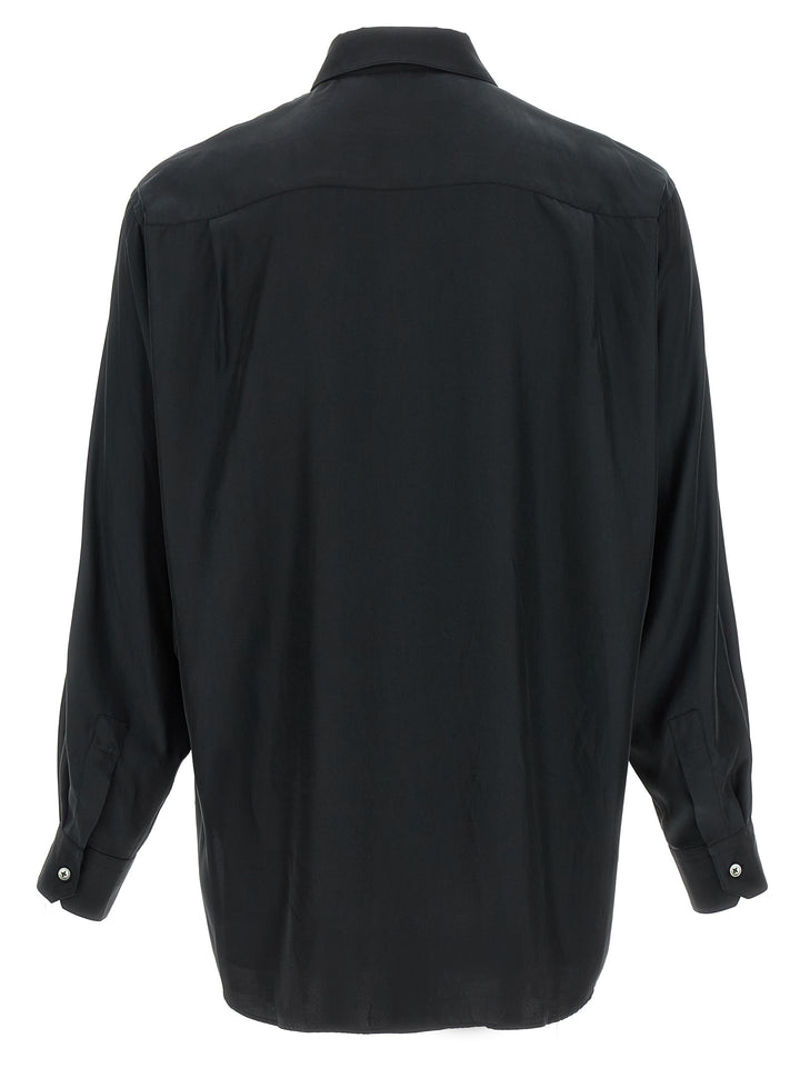 Ssstein Twill Shirt Shirt and Blouse - Black | 08a912b281c7636c6e48056a83a84c68809f5e0c