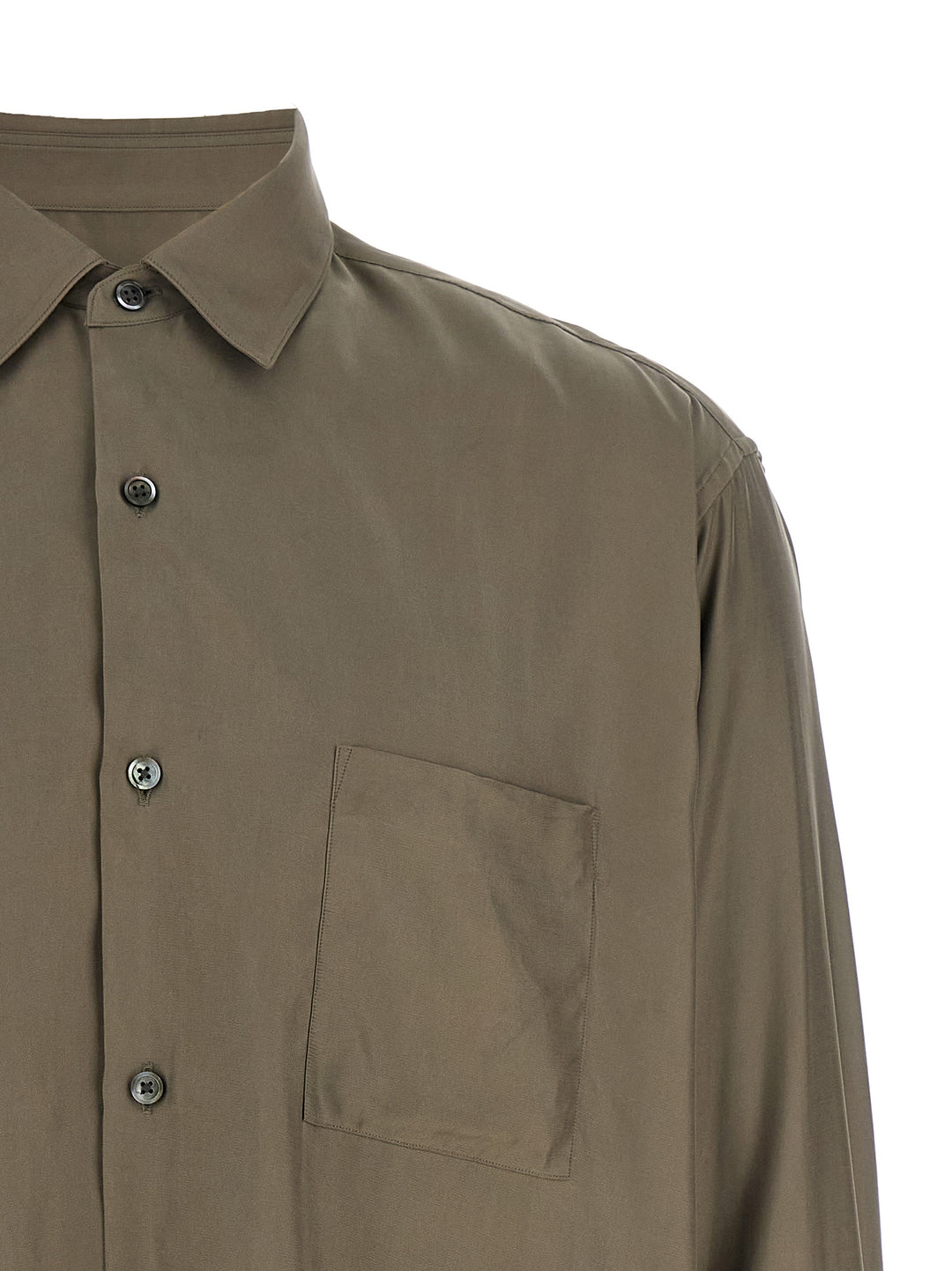 Ssstein Twill Shirt Shirt and Blouse - Gray | 99e7edcae6c7c936d87d776336db505453842ea1