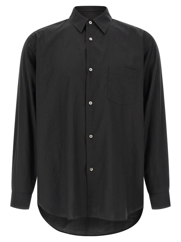 Cotton And Silk Shirt Shirt And Blouse Black