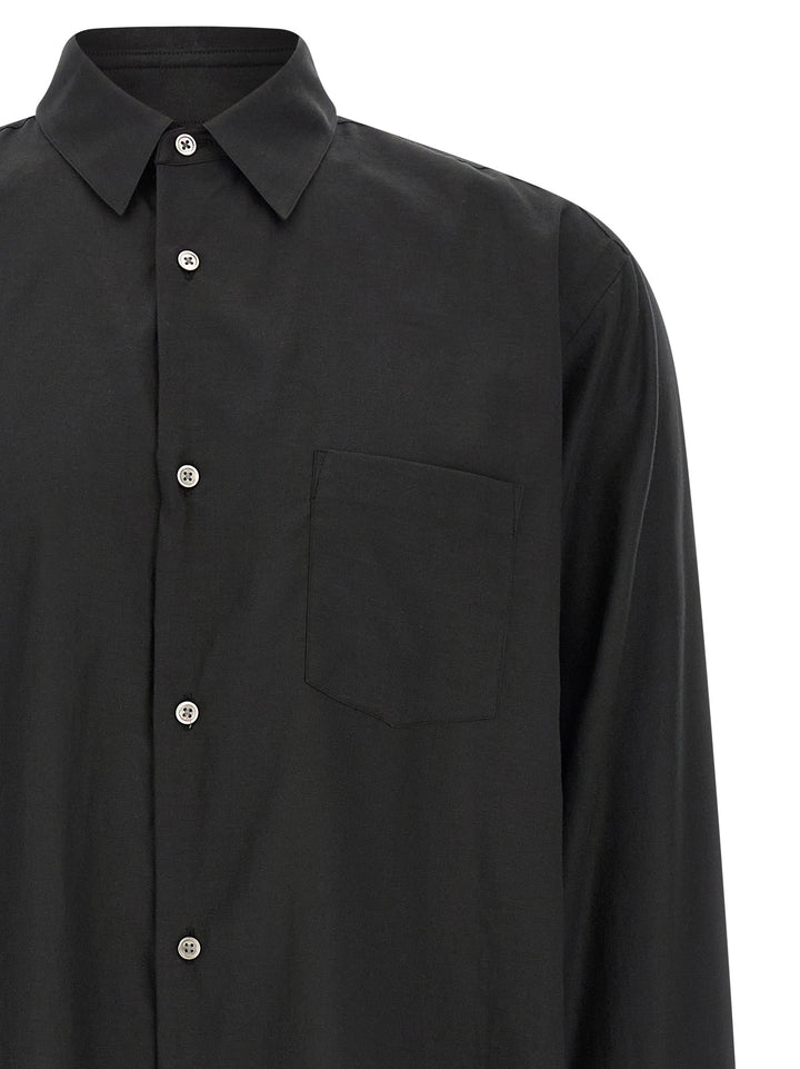 Ssstein Cotton And Silk Shirt Shirt and Blouse - Black | 578cdcb0c8aa3c2f8da8b1d8677e504a8525f5b4