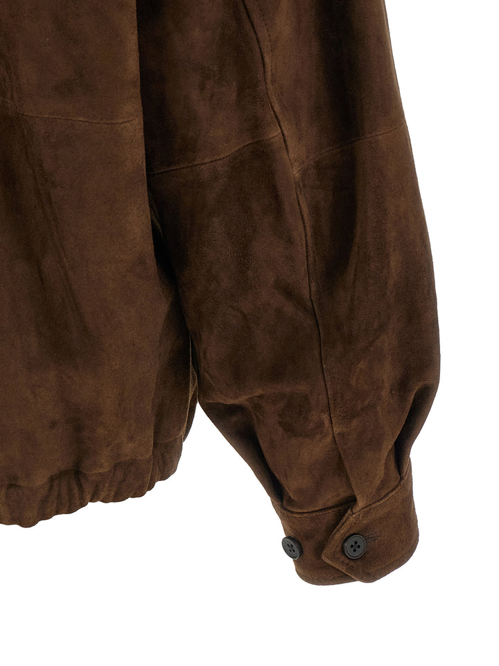 Ssstein Suede Jacket Puffer Jackets - Brown | dbe55ecf3c59a54acf19bb59ec85f1e84b72abed