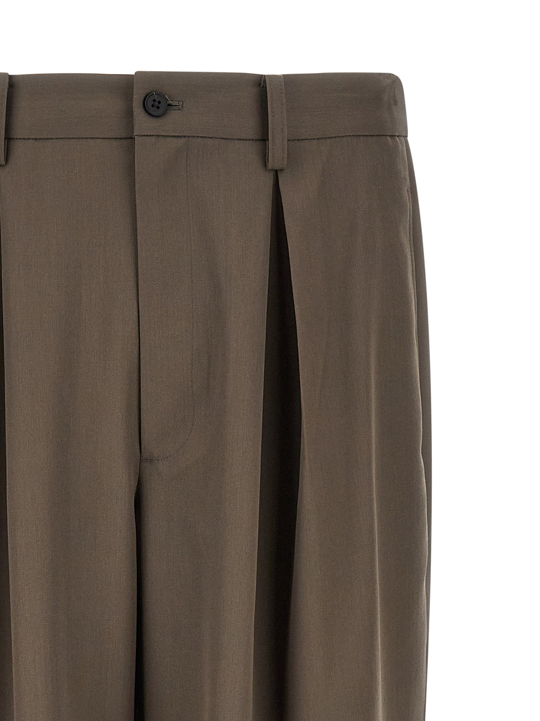 Ssstein With Pleats Pants - Brown | f352ad3b145081e5f8d540cc4eaf5698f4444896