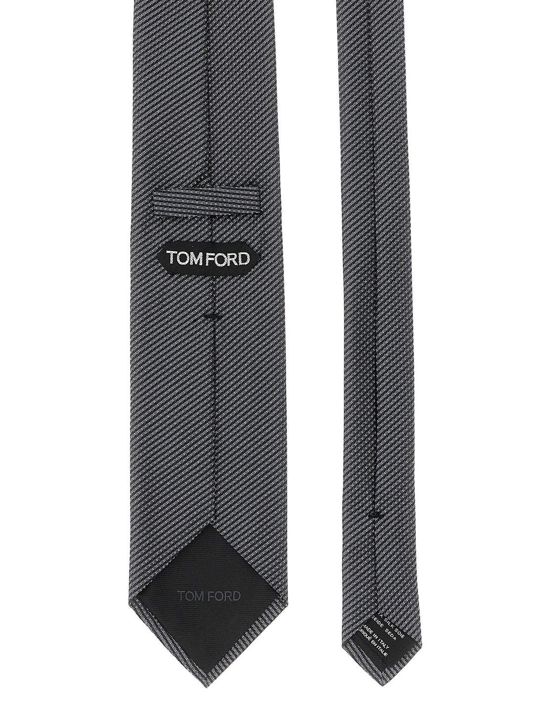 Tom Ford Jacquard Tie Ties and Papillon - Gray | 71e284222991fb01bf3bf6ada76d6d857ebb5507