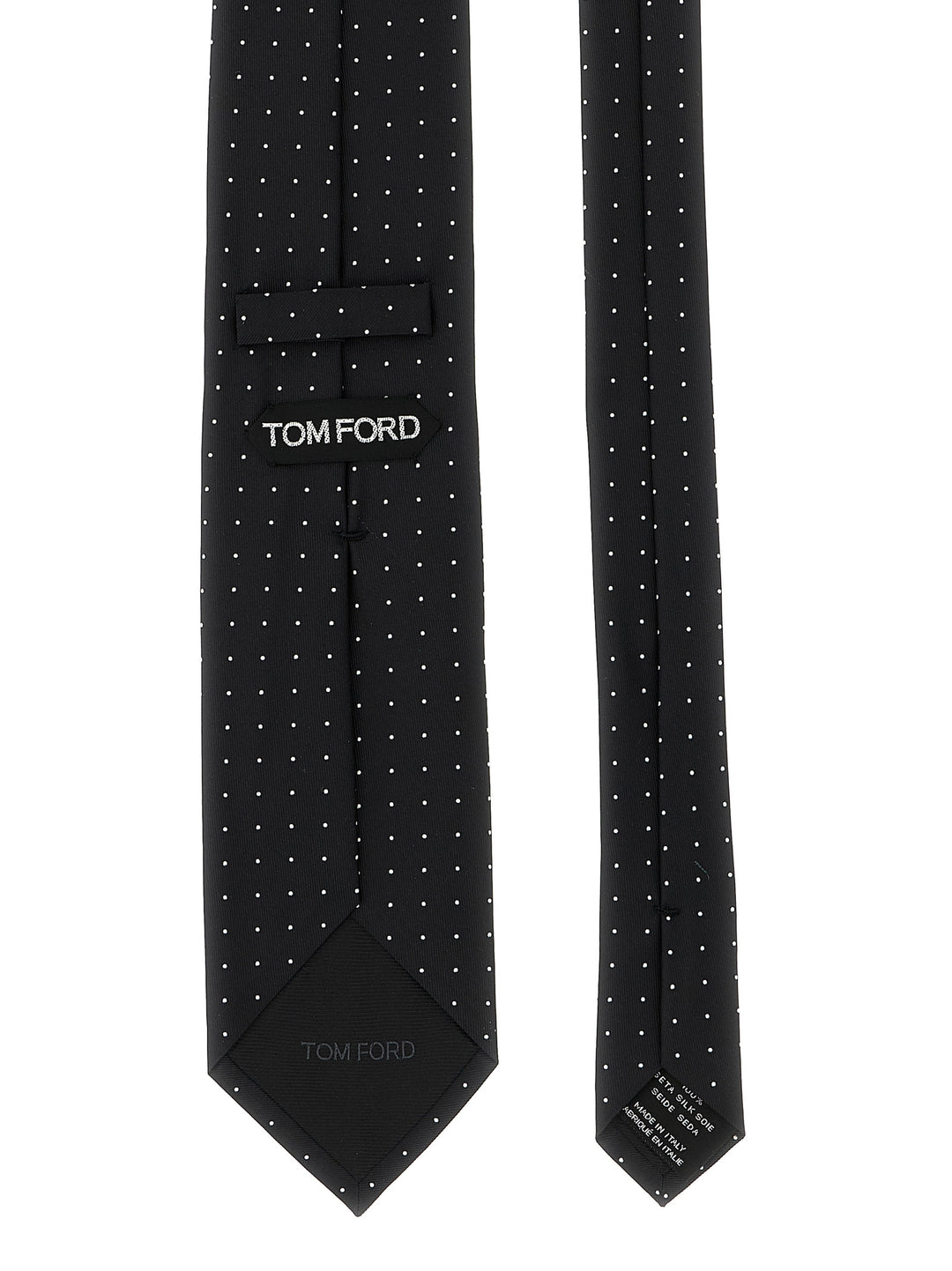 Tom Ford Micro Polka Dot Tie Ties and Papillon - Black | 881a52e44bf5ba5744295334d0abdec3e142d4e4