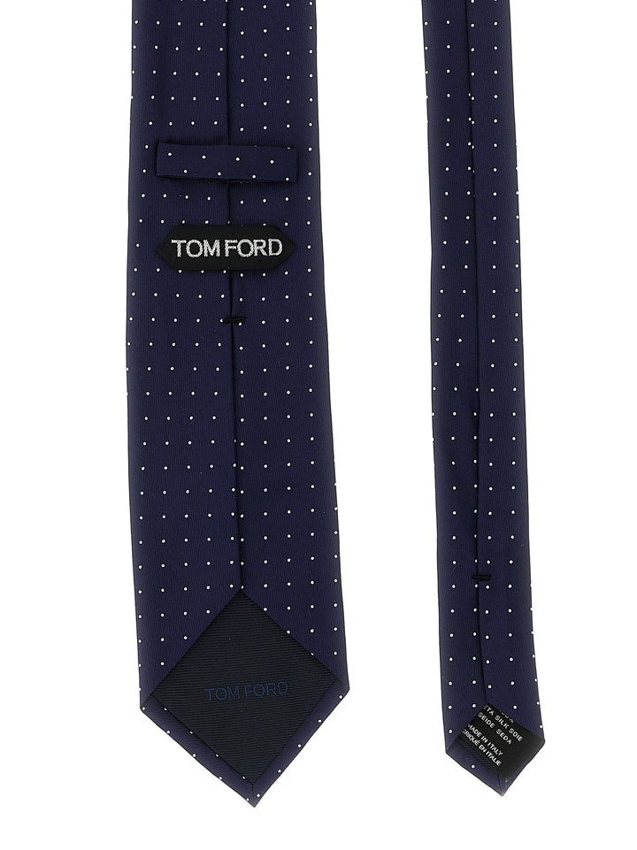 Tom Ford Micro Polka Dot Tie Ties and Papillon - Blue | 1ab4c41f29169200ce23fc40782330c268657c2c