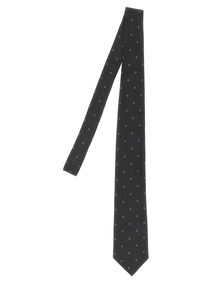 Tom Ford Polka Dot Silk Tie Ties and Papillon - Black | abbf9229df0d8c03b9fd26f08fe48b6a3bc3ceac