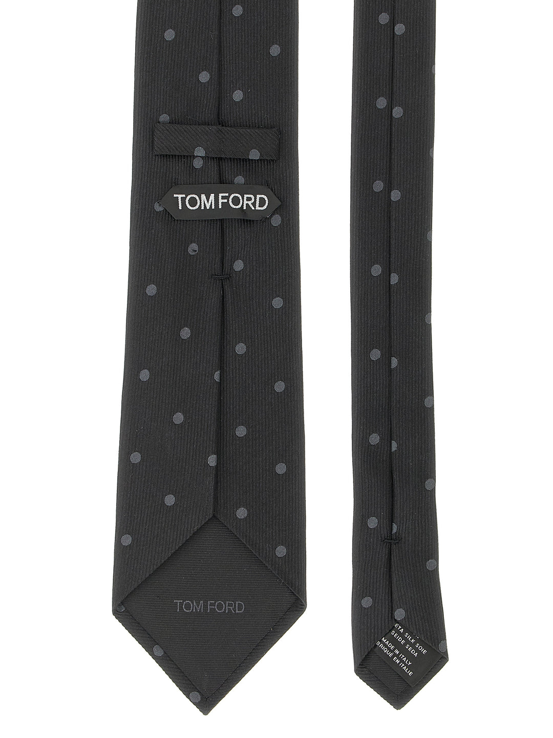 Tom Ford Polka Dot Silk Tie Ties and Papillon - Black | 40fe76a9aa2083d35156f21b124020ad27761c72