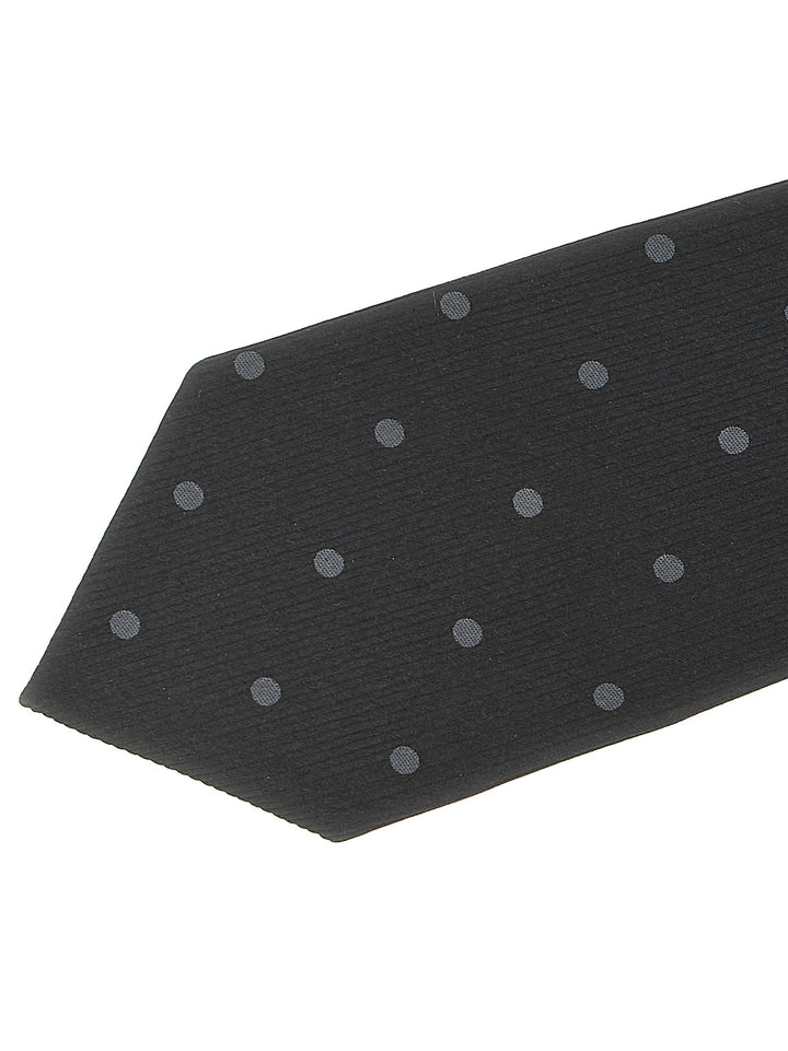 Tom Ford Polka Dot Silk Tie Ties and Papillon - Black | 6d2f7a246bb306eccf6c3627e492b3783cd63fc1
