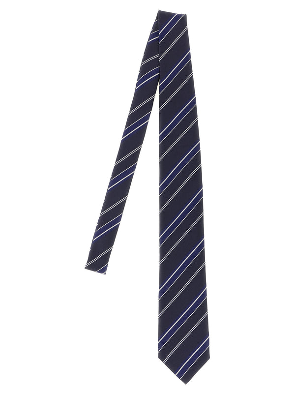 Diagonal Striped Tie Ties And Papillon Blue