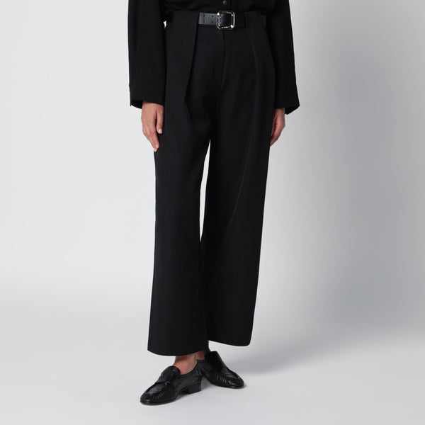 Matteo Black Trousers With Belt