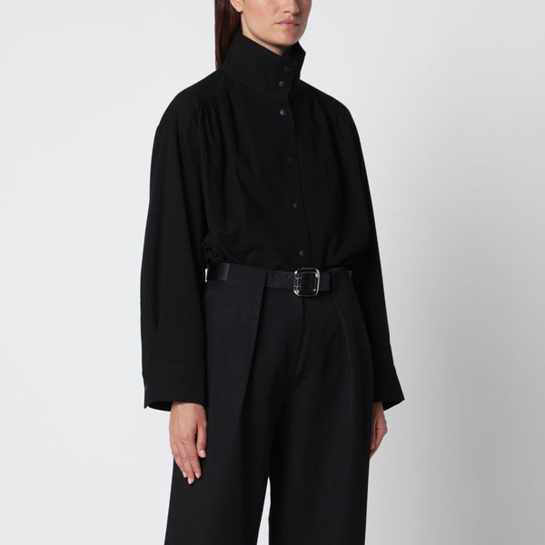 Black High-Neck Shirt