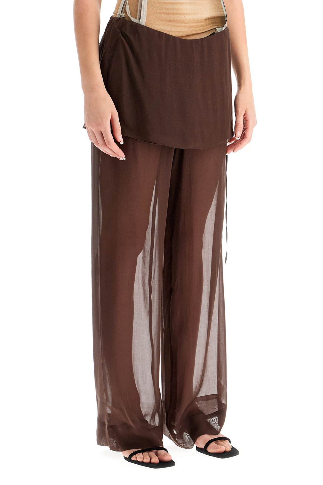 Pantaloni In Chiffon Silk Archive