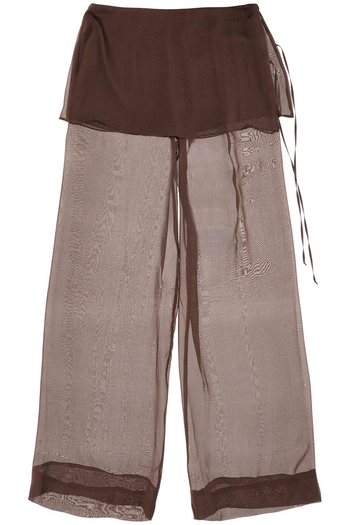 Pantaloni In Chiffon Silk Archive