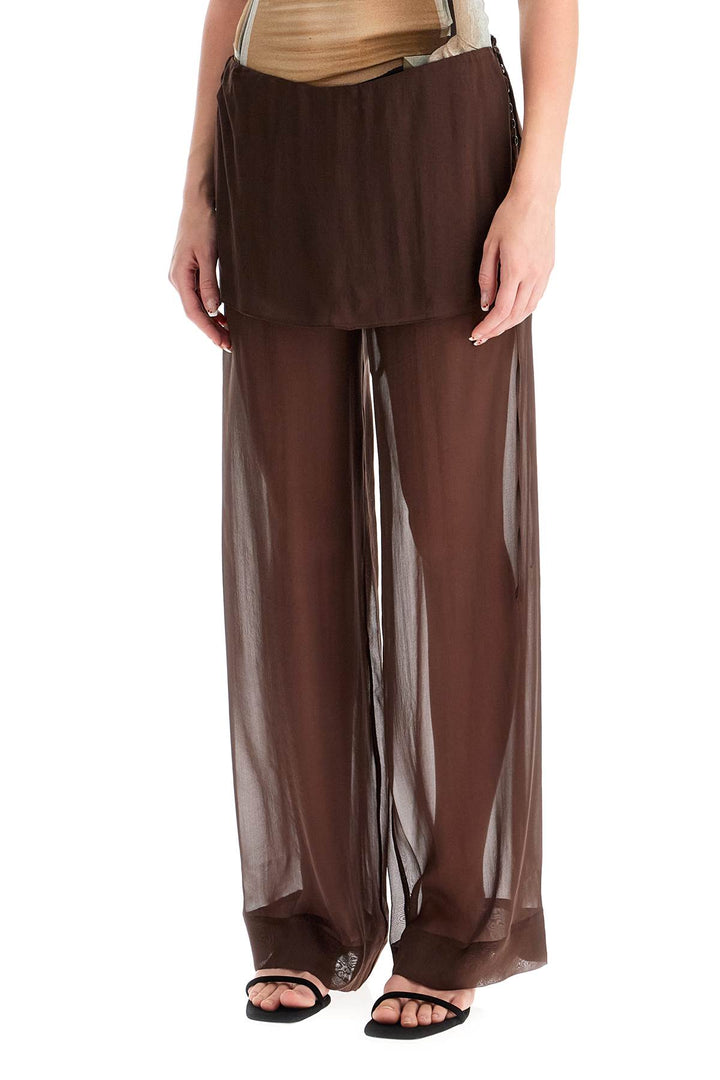 Pantaloni In Chiffon Silk Archive