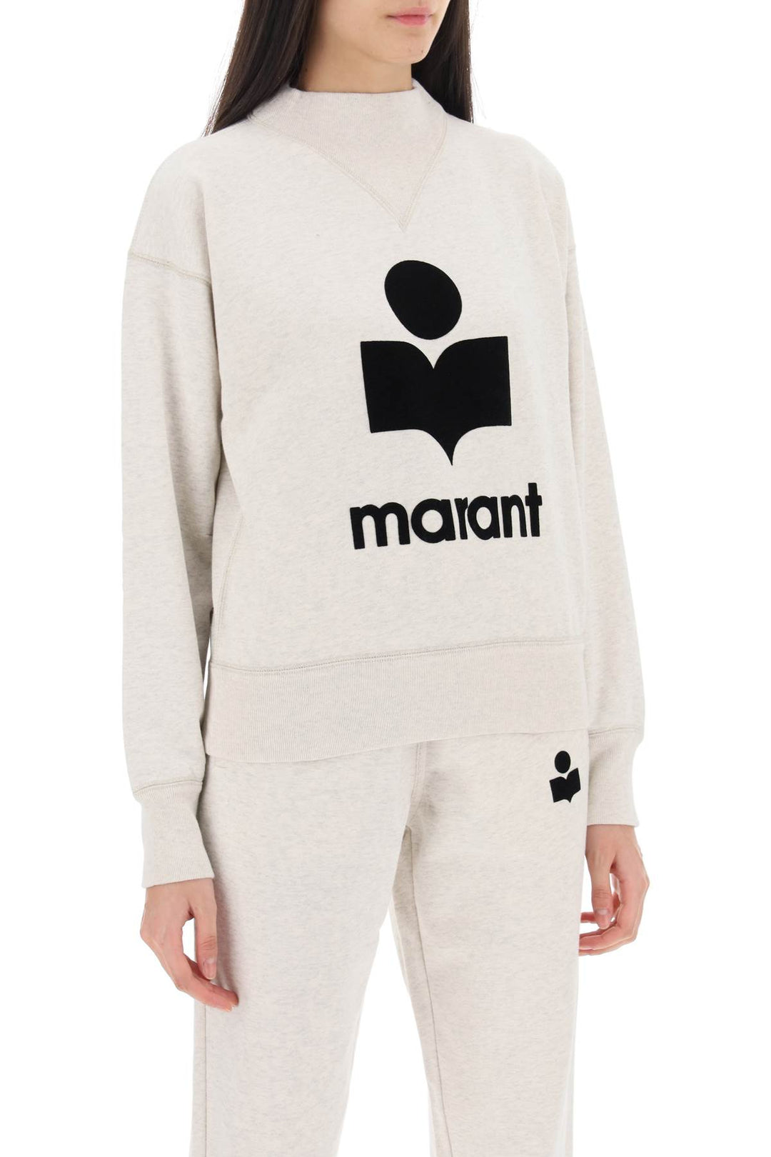 Moby Sweatshirt With Flocked Logo