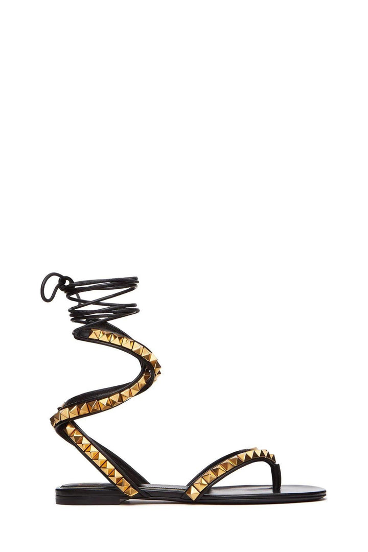 Rockstud sandals No Black