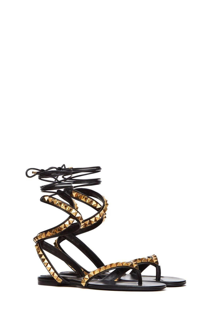 Rockstud sandals No Black