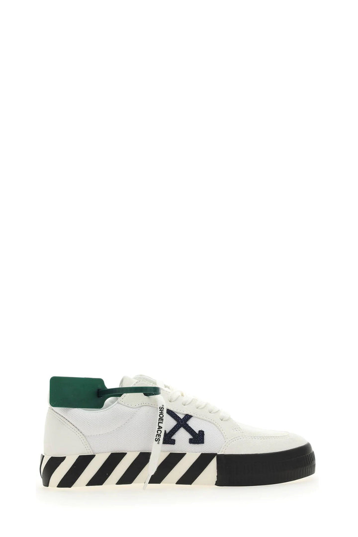 Low Vulcanized sneakers in white fabric