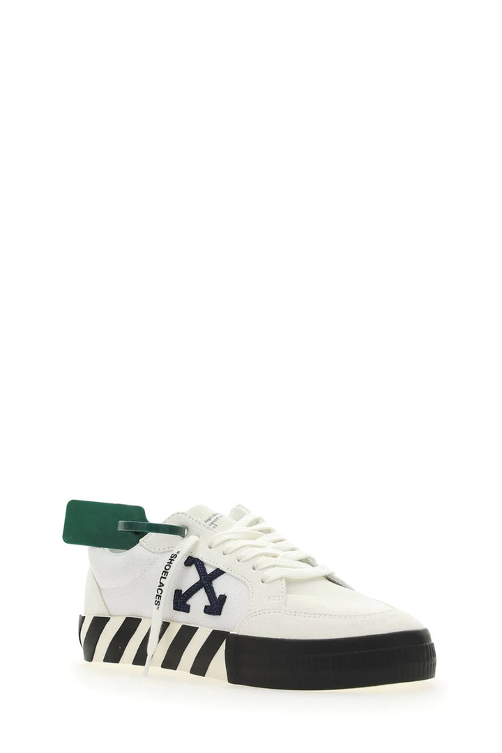 Low Vulcanized sneakers in white fabric