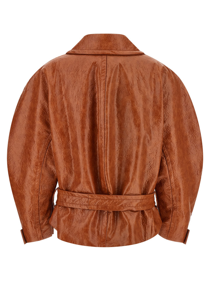 The Andamane Zarina Coats and Trench Coats - Brown | e8e002b3f2da3720831d52cb65f3b1299b6aa306