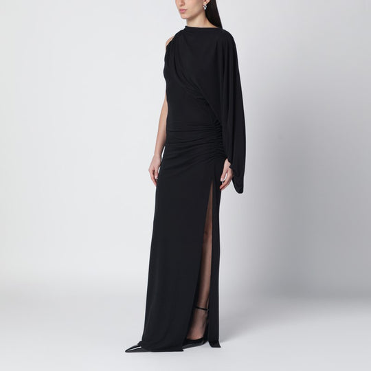 Black Selene One-Shoulder Long Dress