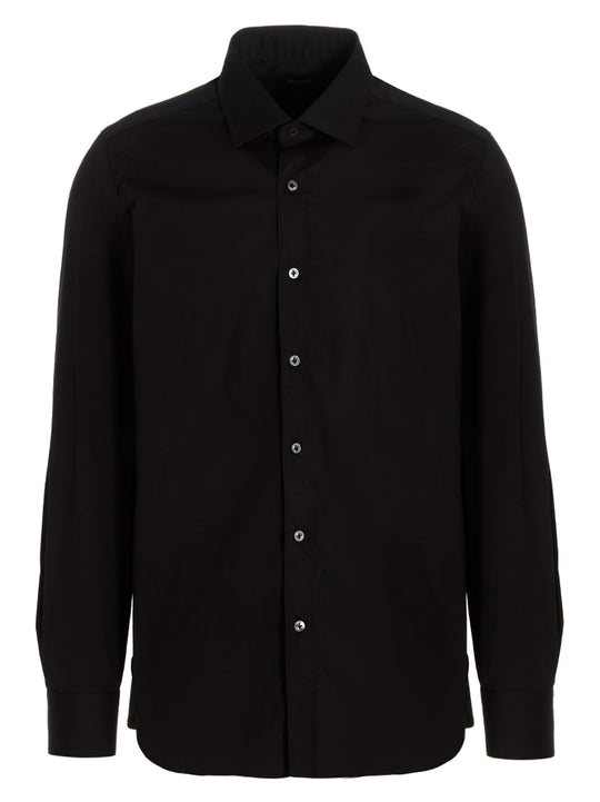 Poplin Shirt Shirt And Blouse Black