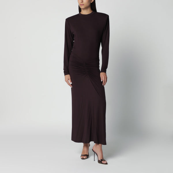 Rouge Noir Maxi Dress With Waist Draping